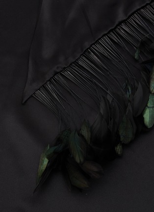 Detail View - Click To Enlarge - SHARON WAUCHOB - Cato Feather Trim Scarf