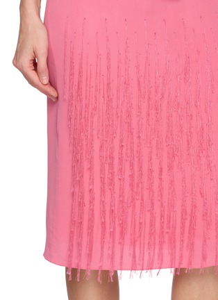  - SHARON WAUCHOB - Hand Embroidered Fringe Slip Skirt
