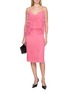 Figure View - Click To Enlarge - SHARON WAUCHOB - Hand Embroidered Fringe Slip Skirt