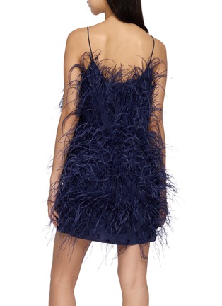 Back View - Click To Enlarge - SHARON WAUCHOB - Anvers Feather Mini Dress