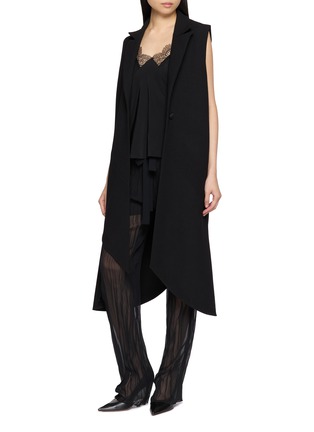 Figure View - Click To Enlarge - SHARON WAUCHOB - Crinkled Drawstring Sheer Pants