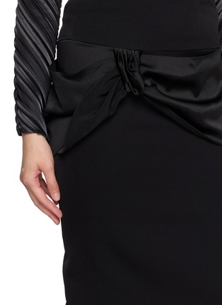 - SHARON WAUCHOB - Draped Accent Midi Skirt