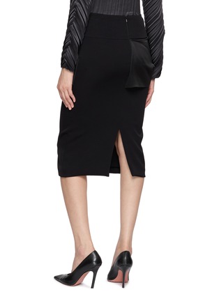 Back View - Click To Enlarge - SHARON WAUCHOB - Draped Accent Midi Skirt