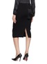 Back View - Click To Enlarge - SHARON WAUCHOB - Draped Accent Midi Skirt