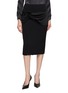 SHARON WAUCHOB Draped Accent Midi Skirt