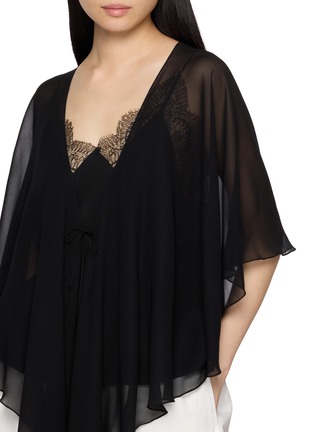  - SHARON WAUCHOB - Mila Silk Chiffon Cape
