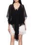 Main View - Click To Enlarge - SHARON WAUCHOB - Mila Silk Chiffon Cape