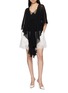 Figure View - Click To Enlarge - SHARON WAUCHOB - Mila Silk Chiffon Cape