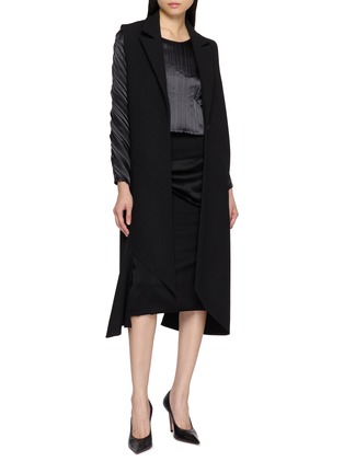 Figure View - Click To Enlarge - SHARON WAUCHOB - Spiral Bias Cut Vest Coat