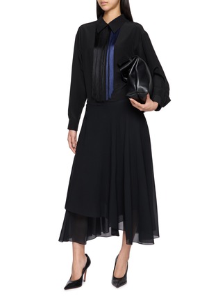 Figure View - Click To Enlarge - SHARON WAUCHOB - Ray Asymmetric Layered Midi Skirt