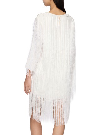 Back View - Click To Enlarge - SHARON WAUCHOB - Feather Fringe Mini Dress