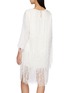 Back View - Click To Enlarge - SHARON WAUCHOB - Feather Fringe Mini Dress