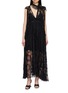 SHARON WAUCHOB Lace Maxi Slip Dress
