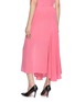 Back View - Click To Enlarge - SHARON WAUCHOB - Asymmetric Drape Flared Midi Skirt