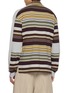 Back View - Click To Enlarge - DRIES VAN NOTEN - Striped Cotton Polo Shirt