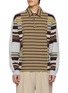 DRIES VAN NOTEN Striped Cotton Polo Shirt