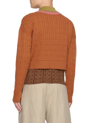Back View - Click To Enlarge - DRIES VAN NOTEN - Medan Layered Sweater