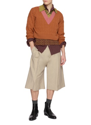 Figure View - Click To Enlarge - DRIES VAN NOTEN - Medan Layered Sweater