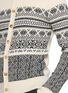 - DRIES VAN NOTEN - Fair Isle Pattern Wool Cotton Knit Cardigan