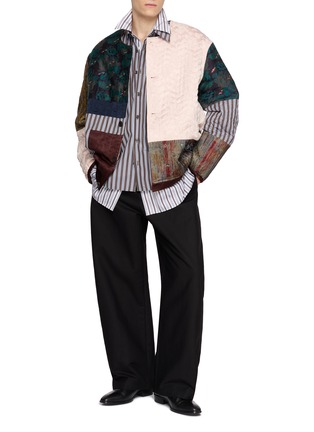 Figure View - Click To Enlarge - DRIES VAN NOTEN - Vernon Patchwork Jacket