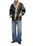 Figure View - Click To Enlarge - DRIES VAN NOTEN - Floral Contrast Trim Belted Coat