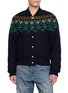 DRIES VAN NOTEN Fair Isle Embroidered Bomber Jacket