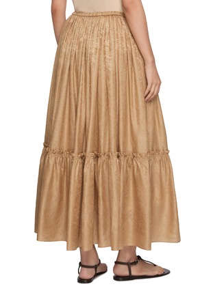 Back View - Click To Enlarge - INTO THE EAST - Pleated Jacquard Midi Skirt