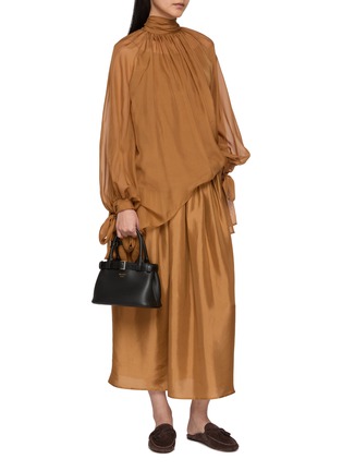 Figure View - Click To Enlarge - INTO THE EAST - Pleated Midi Skirt
