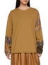 INTO THE EAST Patchwork Long Sleeve T-shirt