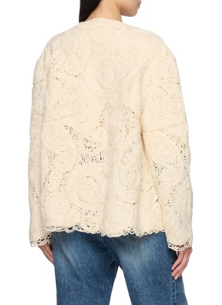 Back View - Click To Enlarge - INTO THE EAST - Paisley Knit Cardigan