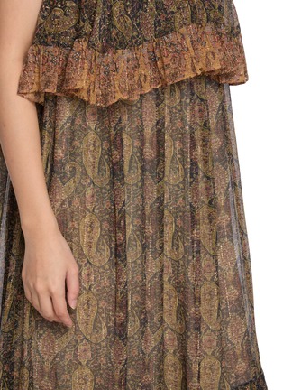  - INTO THE EAST - Paisley Print Layered Camisole Maxi Dress