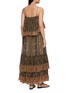 Back View - Click To Enlarge - INTO THE EAST - Paisley Print Layered Camisole Maxi Dress