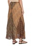 Back View - Click To Enlarge - INTO THE EAST - Paisley Colour Blocked Maxi Skirt