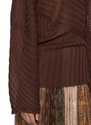  - INTO THE EAST - Long Sleeve Textured Knit Top