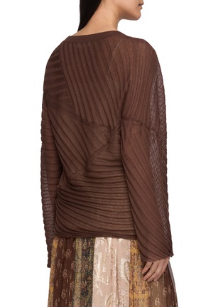 Back View - Click To Enlarge - INTO THE EAST - Long Sleeve Textured Knit Top