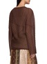 Back View - Click To Enlarge - INTO THE EAST - Long Sleeve Textured Knit Top