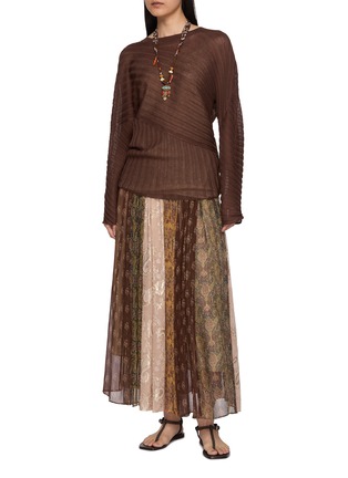Figure View - Click To Enlarge - INTO THE EAST - Long Sleeve Textured Knit Top