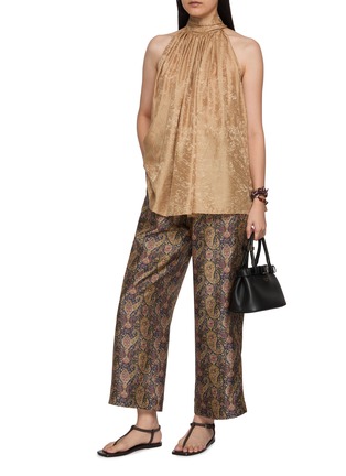 Figure View - Click To Enlarge - INTO THE EAST - Paisley Straight Leg Pants