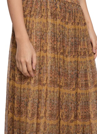  - INTO THE EAST - Paisley Pleated Midi Skirt