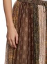  - INTO THE EAST - Paisley Pleated Patchwork Midi Skirt