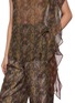  - INTO THE EAST - Asymmetric Paisley Patchwork High Neck Top