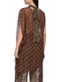 Back View - Click To Enlarge - INTO THE EAST - Asymmetric Paisley Patchwork High Neck Top