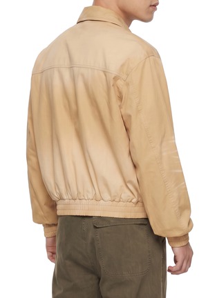 Back View - Click To Enlarge - WE11DONE - Washed Logo Patch Blouson Jacket