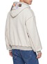 Back View - Click To Enlarge - WE11DONE - Inside-Out Logo Patch Zip-Up Hoodie