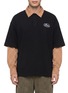 Main View - Click To Enlarge - WE11DONE - Layered Chequered Polo Top