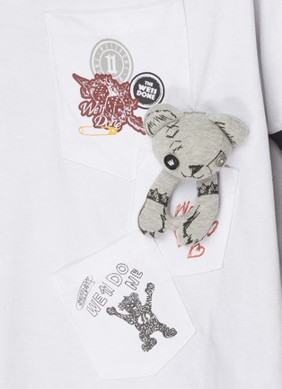  - WE11DONE - Doodle Teddy Pocket T-Shirt