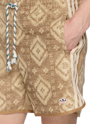  - ADIDAS - Geometric Pattern Drawstring Shorts