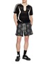 Figure View - Click To Enlarge - ADIDAS - Half Zip Cotton Crochet Top