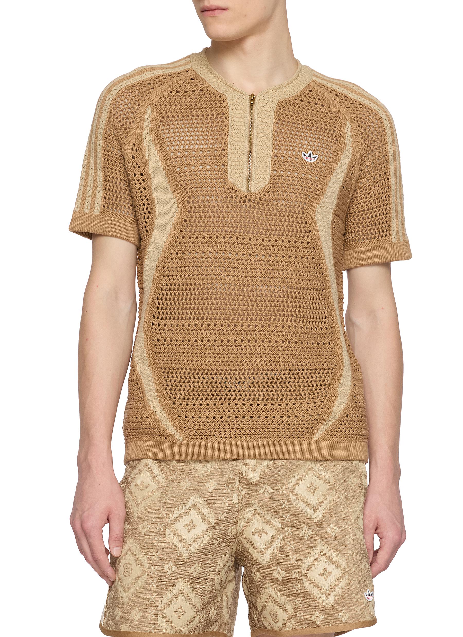 ADIDAS | Half Zip Cotton Crochet Top | Men | Lane Crawford