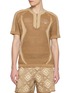 ADIDAS Half Zip Cotton Crochet Top